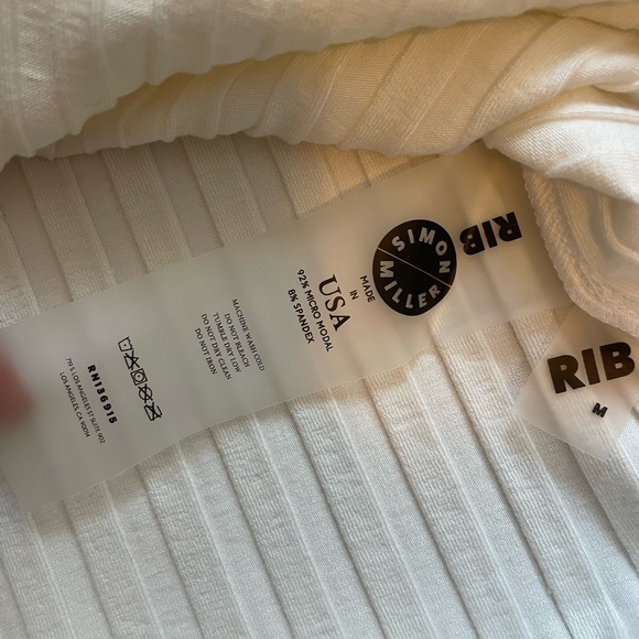 Simon Miller RIB shirt in cream - Picture 2 of 5